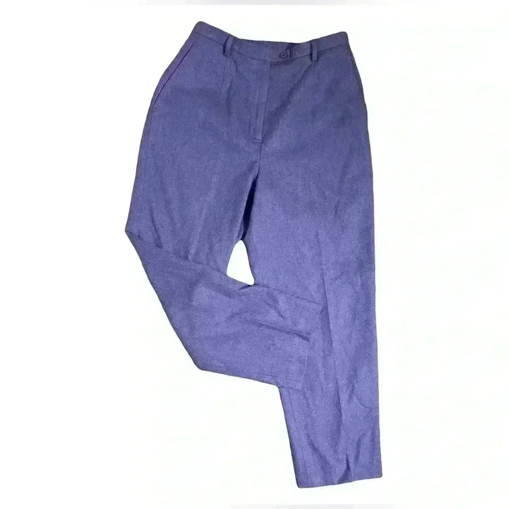 Pendleton 100% Wool Pants - Purple - Size 8 - Vintage